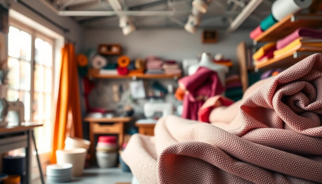 Explore lap stof textures revealing creativity and craftsmanship in fabric design.