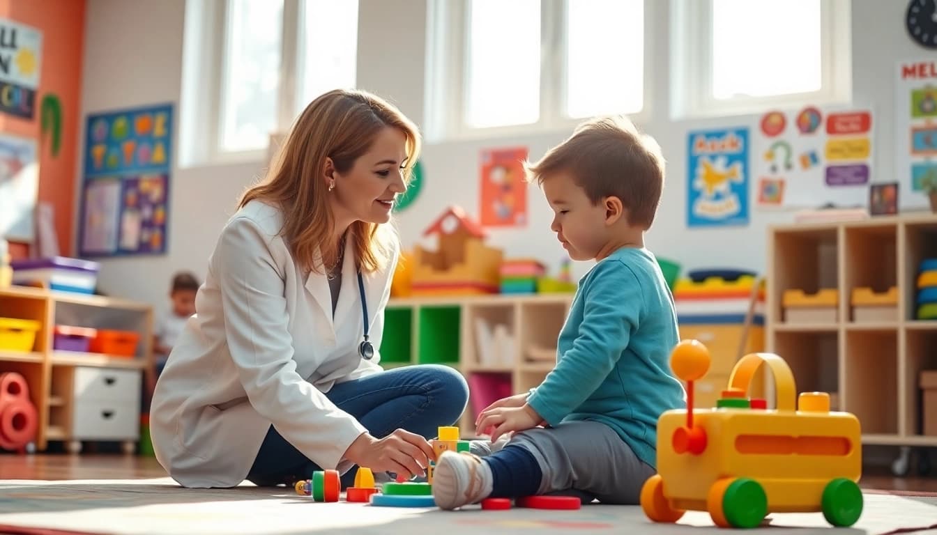 Improve skills through ABA therapy in Troy with a dedicated therapist and child learning together.