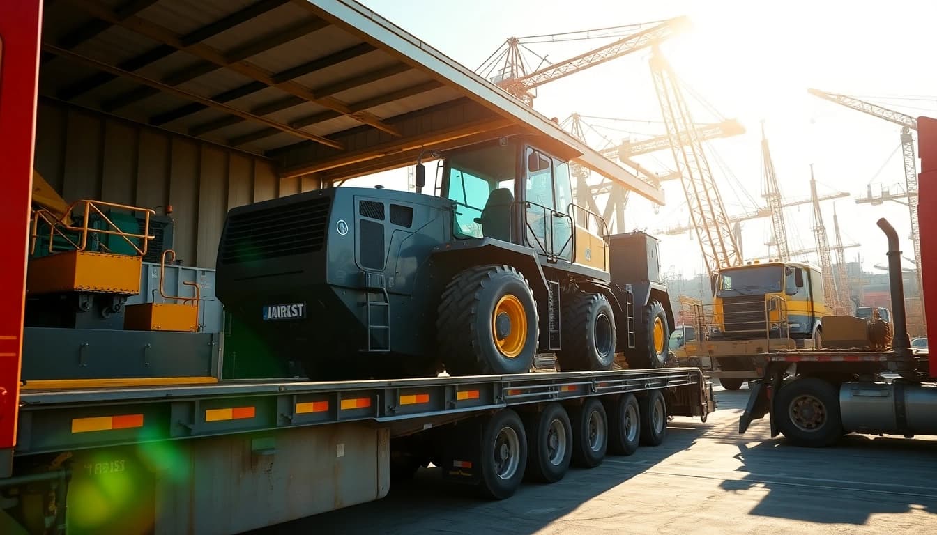 Transporting construction equipment effectively during equipment transportation process.