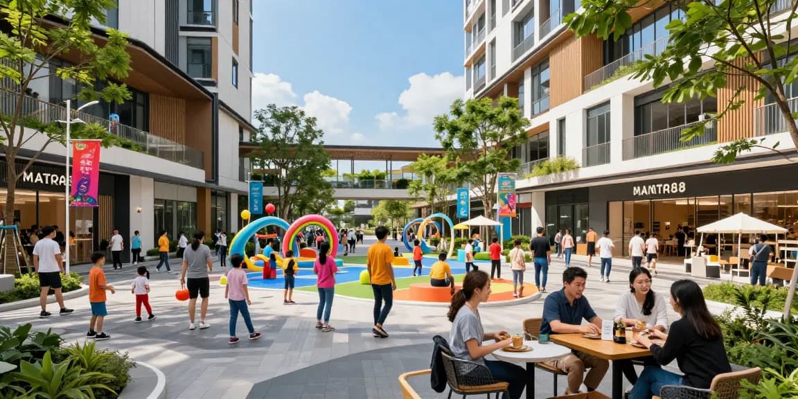 Exploring MANTRA88, a modern commercial hub that captivates visitors with lively activities and shopping experiences.