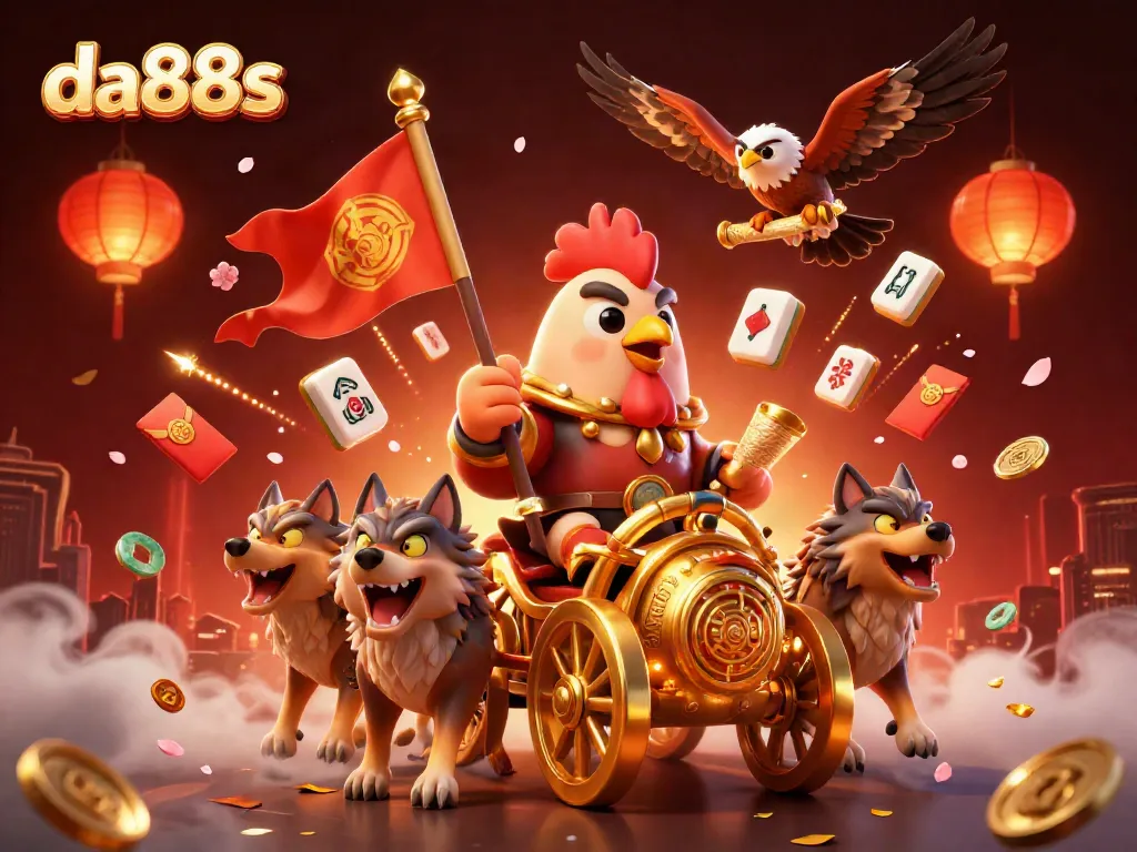 Experience the thrilling da88s gaming adventure with unique characters in vibrant casino-themed elements.