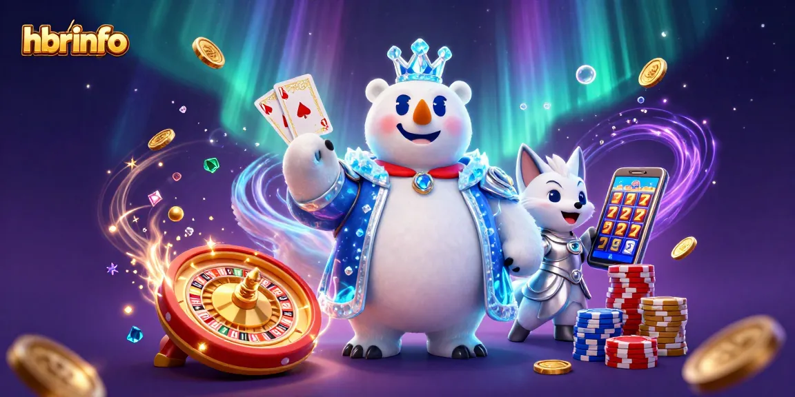 Experience the thrill of hbrinfo with vibrant 3D casino characters amidst gold coins and roulette wheels.