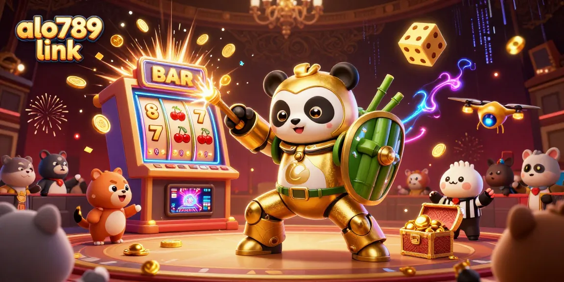 Experience the exciting alo789 link gameplay in a dynamic cockfighting arena, showcasing an engaging 3D casino illustration.