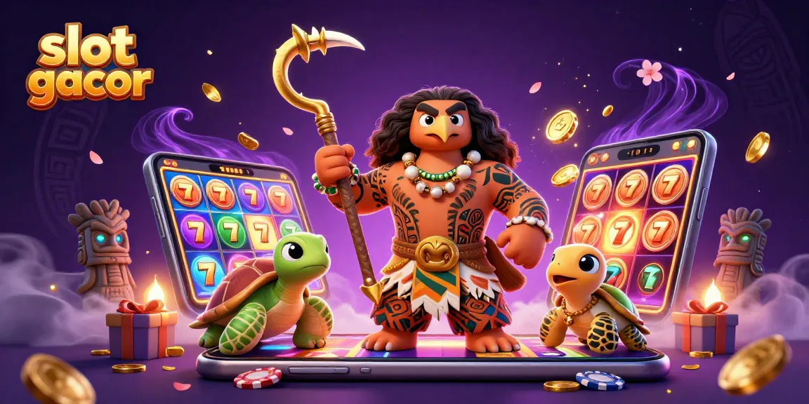 Experience slot gacor excitement with vibrant characters and dynamic gaming elements in this stunning illustration.