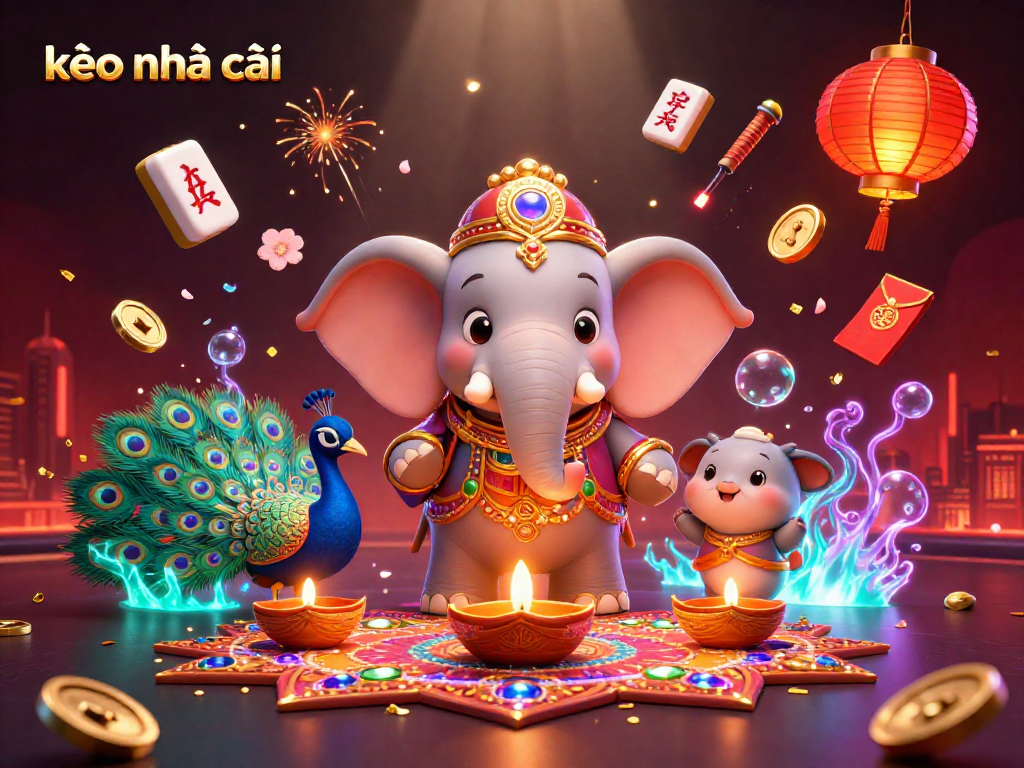 Engage with kèo nhà cái featuring colorful characters and festive gaming elements for an exciting experience.