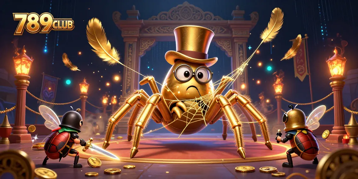 Engage with exciting games at 789CLUB where a golden tarantula weaves opportunities of winning.