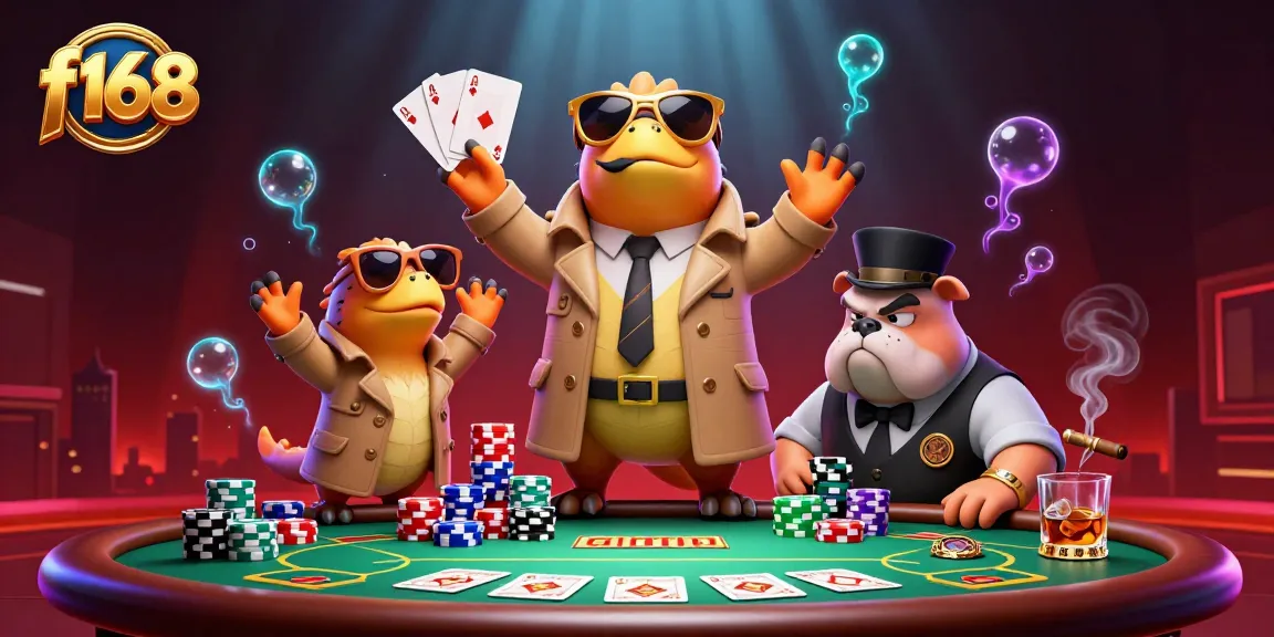 Join the fun at f168, where three raptors try to score big at a VIP casino lounge!