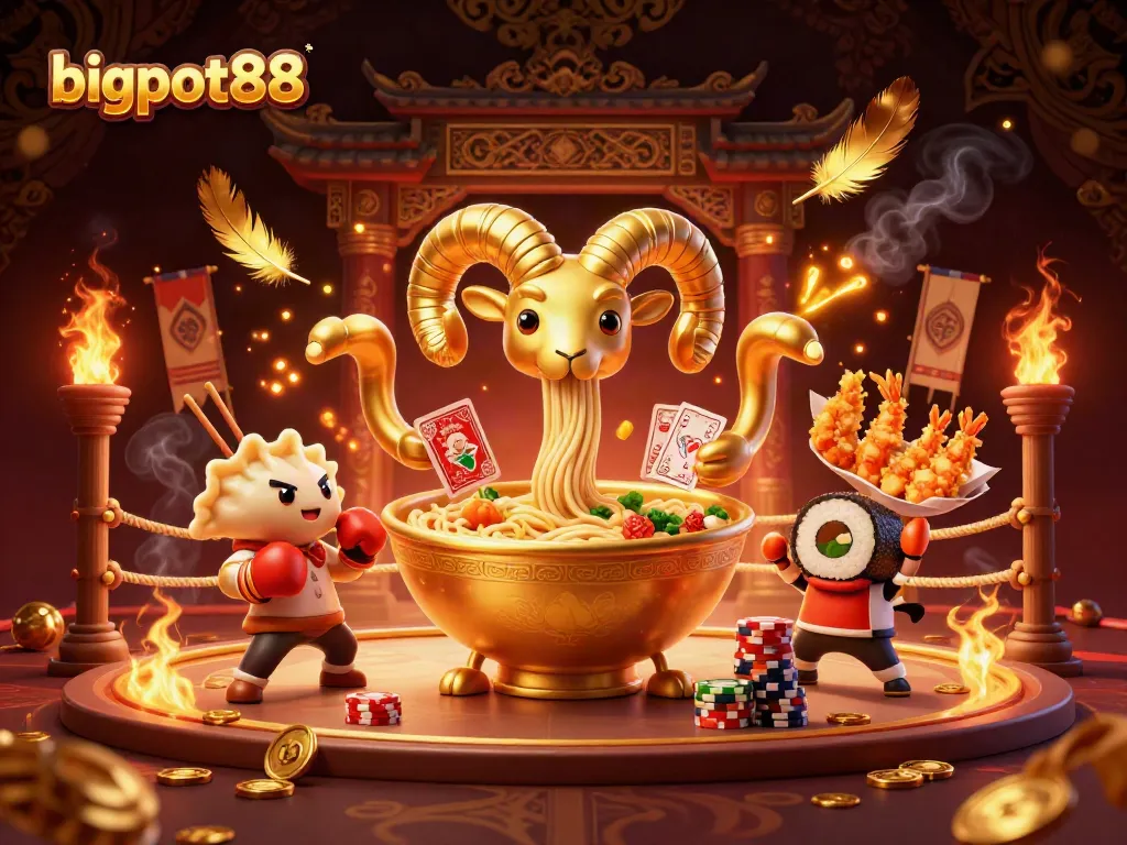 Wujudkan kemenangan Anda dengan bigpot88 dalam ilustrasi kasino yang menarik dan penuh warna.