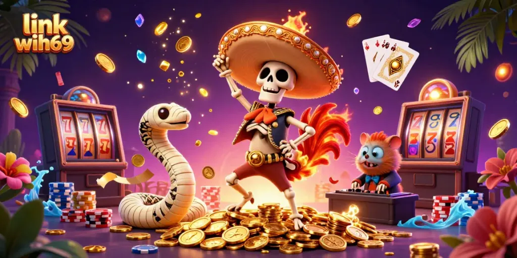 Menggunakan link wih69 untuk bermain game menang besar dengan karakter kartun menarik dalam campuran kasino fantastis.