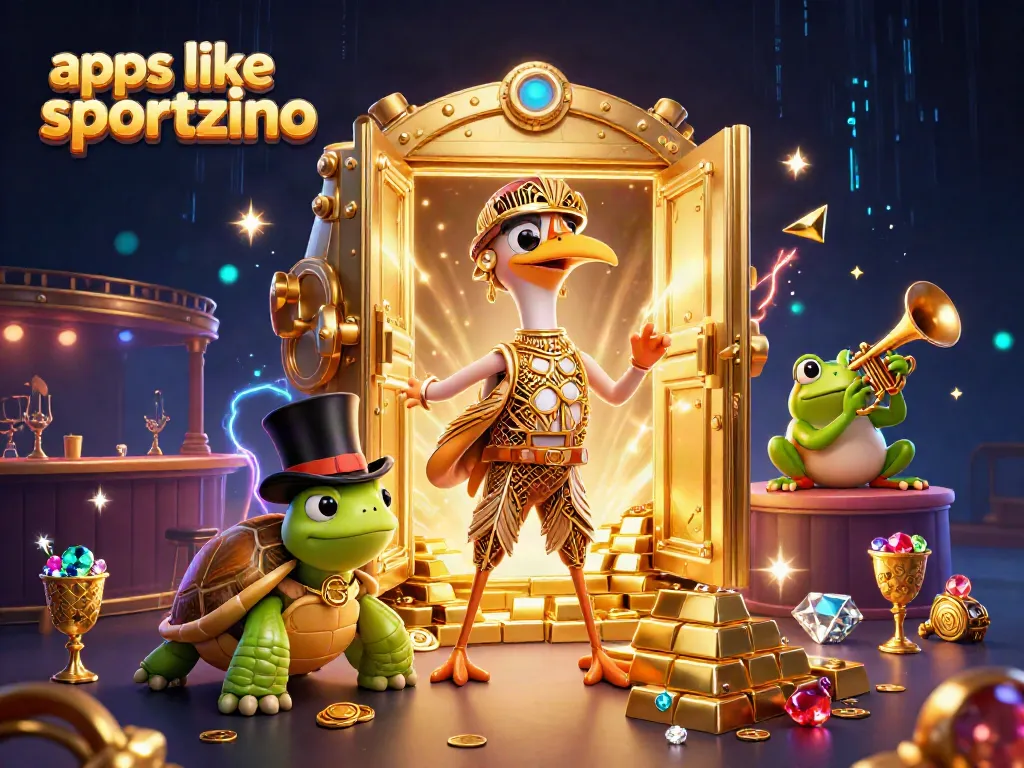 Engage with apps like sportzino at a vibrant speakeasy-themed casino scene.