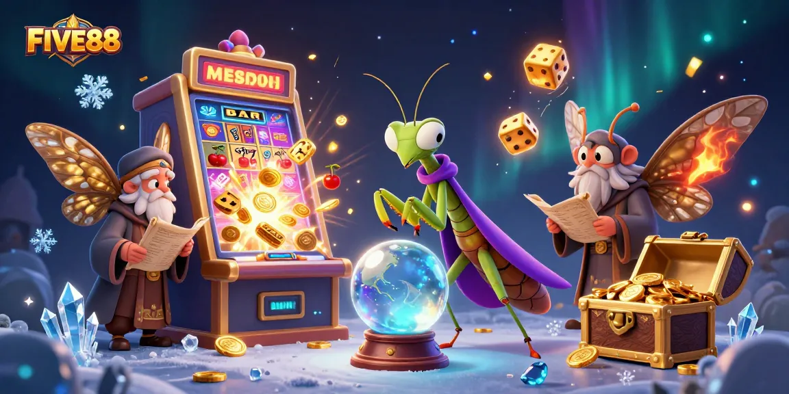 Experience the magic of FIVE88 with a fortune teller and an explosion of casino elements