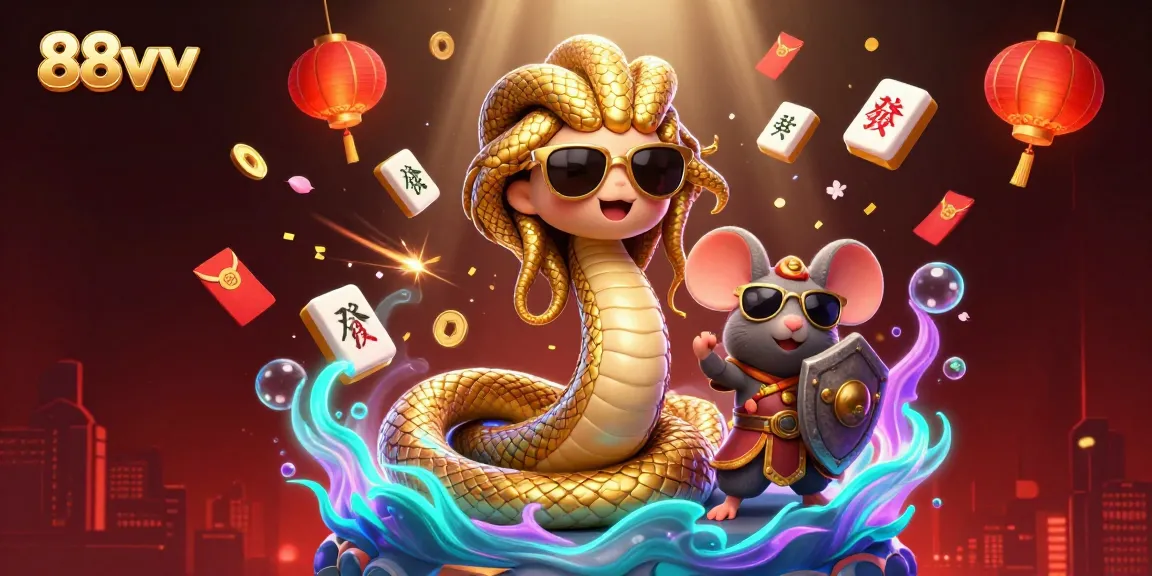Experience the thrill of winning with 88vv while enjoying the vibrant casino atmosphere in a lively 3D illustration.