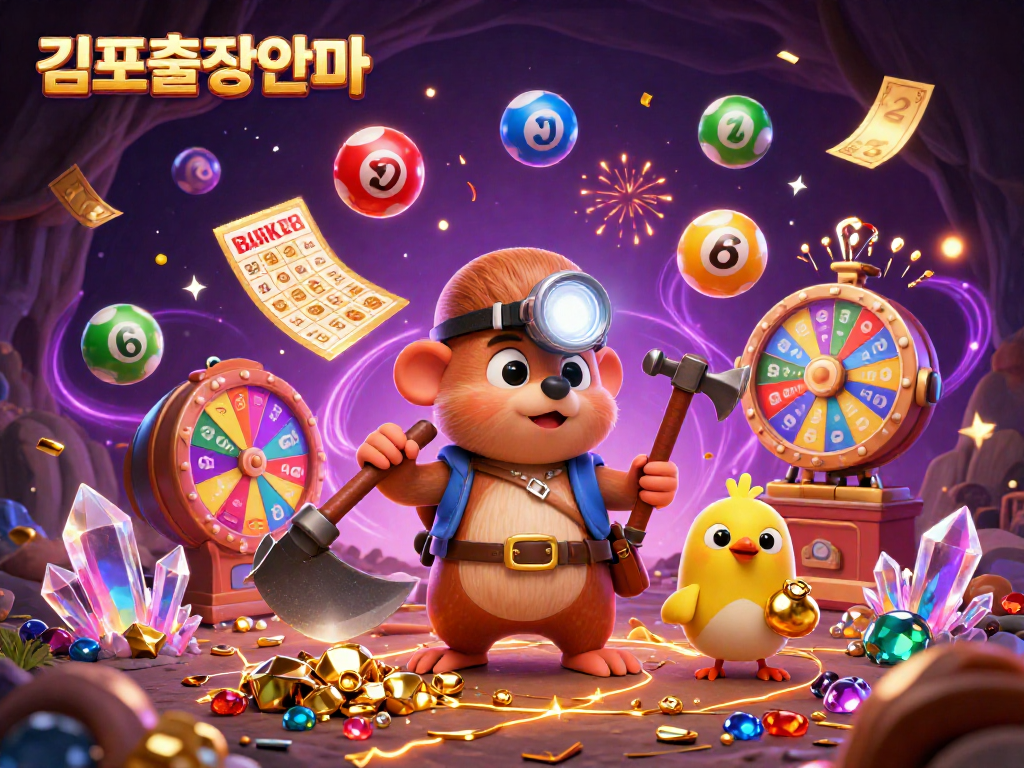 Experience the excitement of 김포출장안마 with engaging lottery-themed visuals and vibrant gaming elements.
