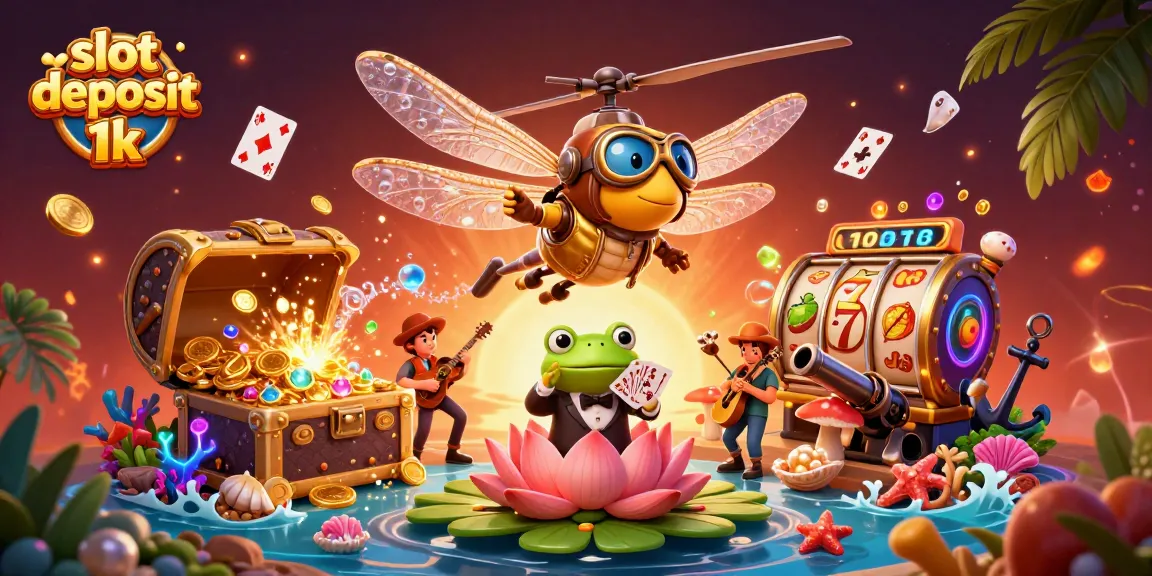 Slot deposit 1k memberikan pengalaman bermain menarik melalui ilustrasi kasino yang gamblng.