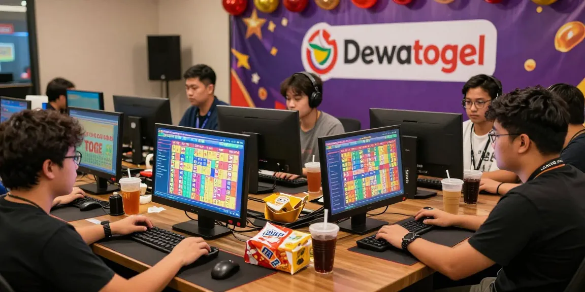 Dewatogel online gaming scene with players enjoying Togel on digital devices.