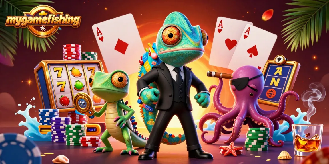 Spin and win with mygamefishing on a vibrant slot adventure featuring 3D characters and rich game elements.
