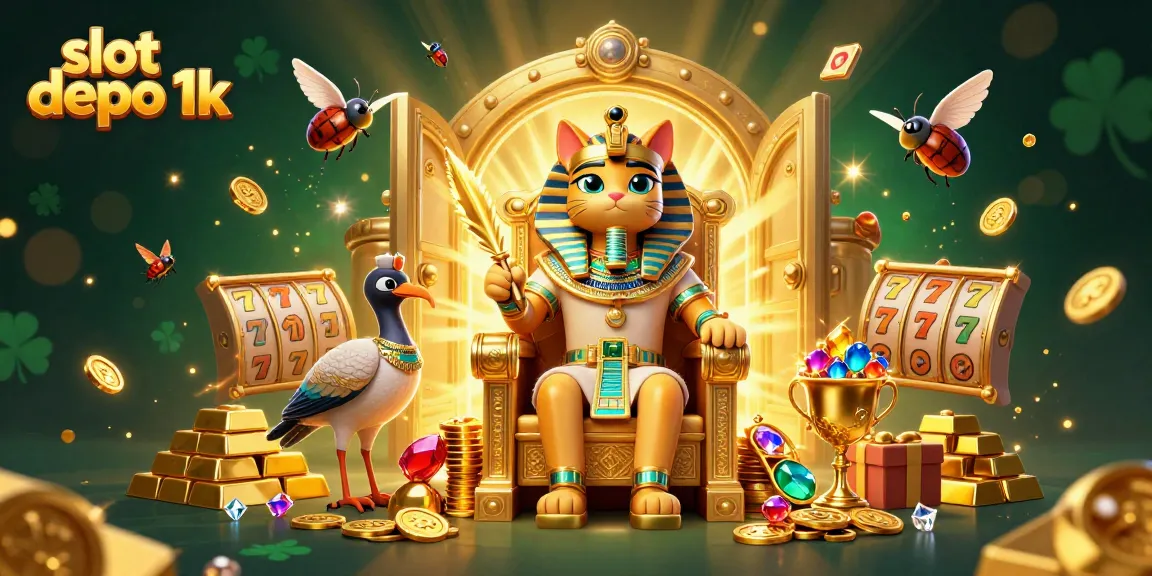 Menangkan jackpot dengan slot depo 1k dalam ilustrasi kasino yang memukau ini.