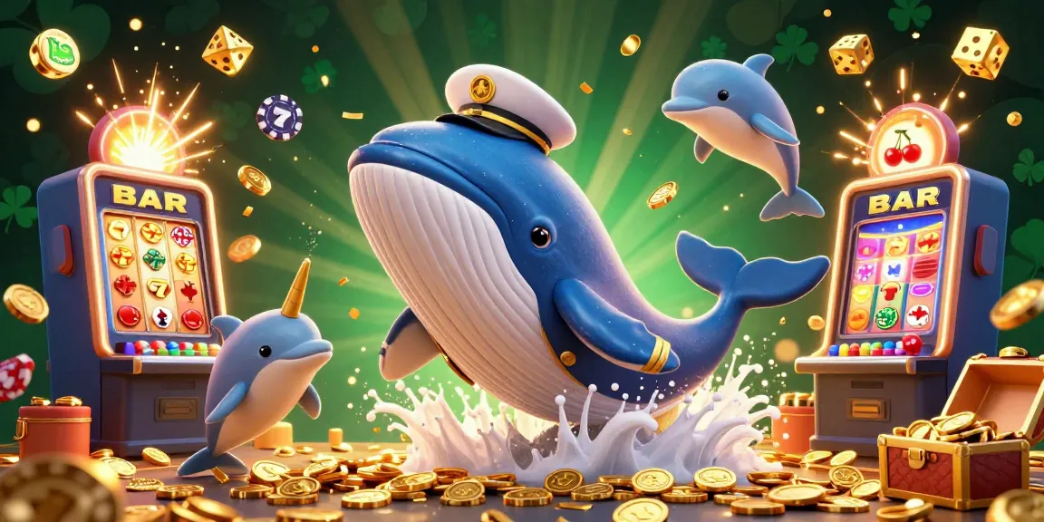 Experience the fun of RIKVIP with a vibrant 3D casino illustration showcasing players winning big.