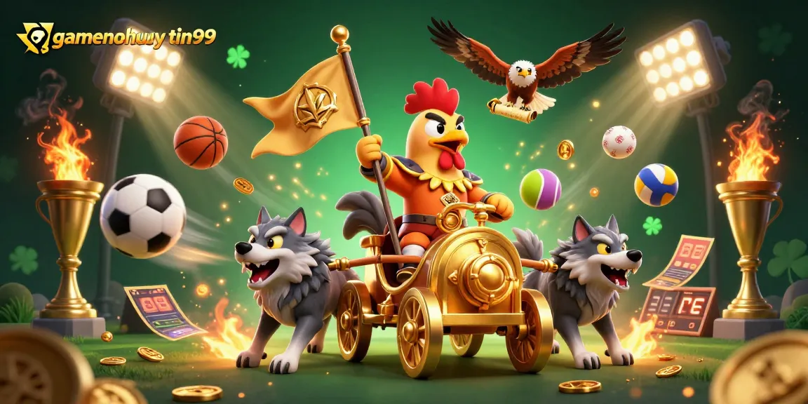 Experience thrilling sports betting action with gamenohuuytin99 in a vibrant 3D casino world.