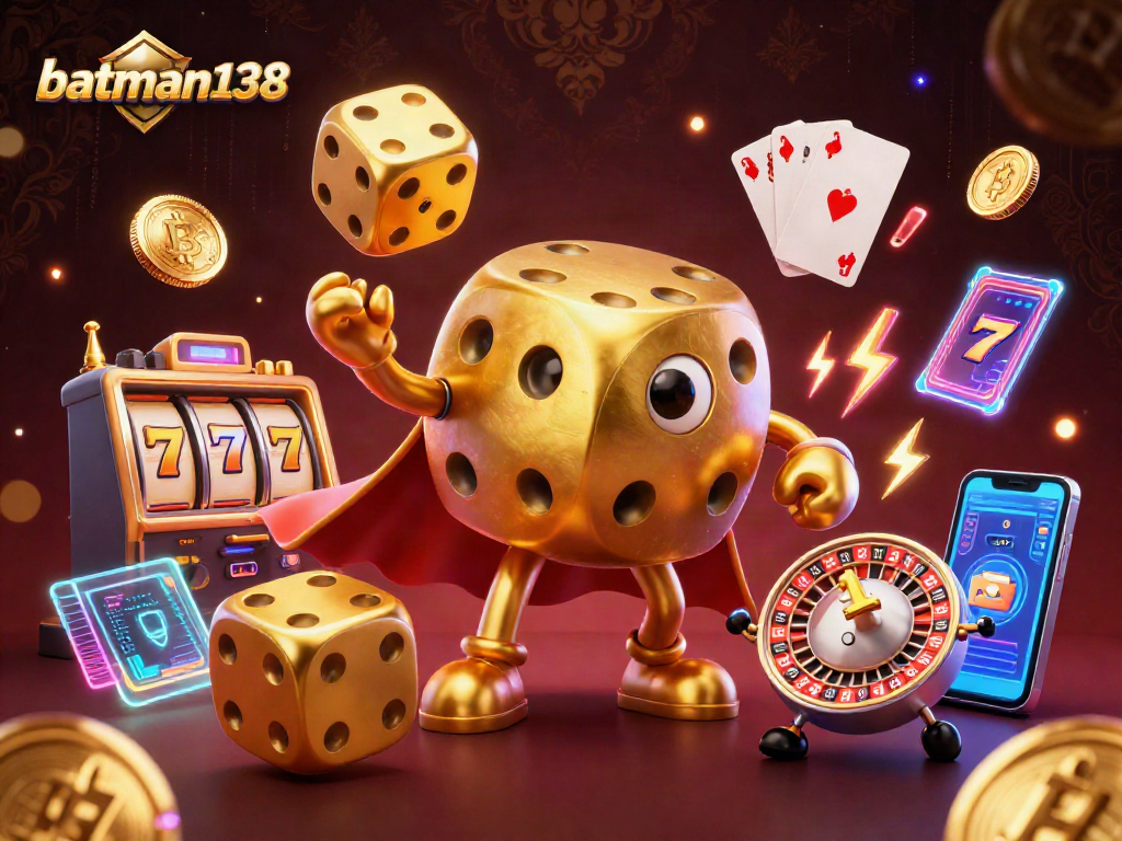 Engage in virtual gaming action with batman138, featuring dynamic casino elements and vibrant graphics.