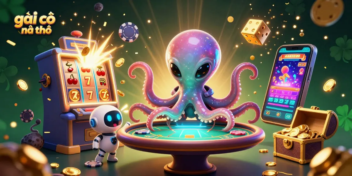 Engage with exciting gambling strategies in the vibrant gái gọi cần thơ themed illustration featuring 3D characters and dynamic casino elements.