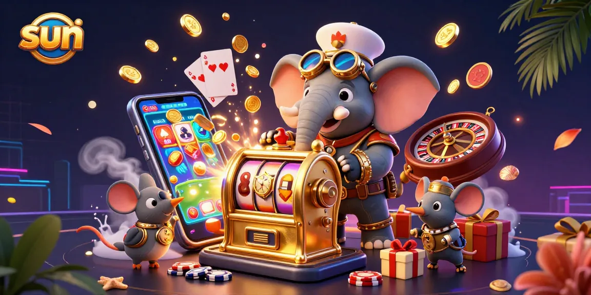 Experience thrilling gameplay at sun online casinos with steampunk characters and vibrant gaming elements.