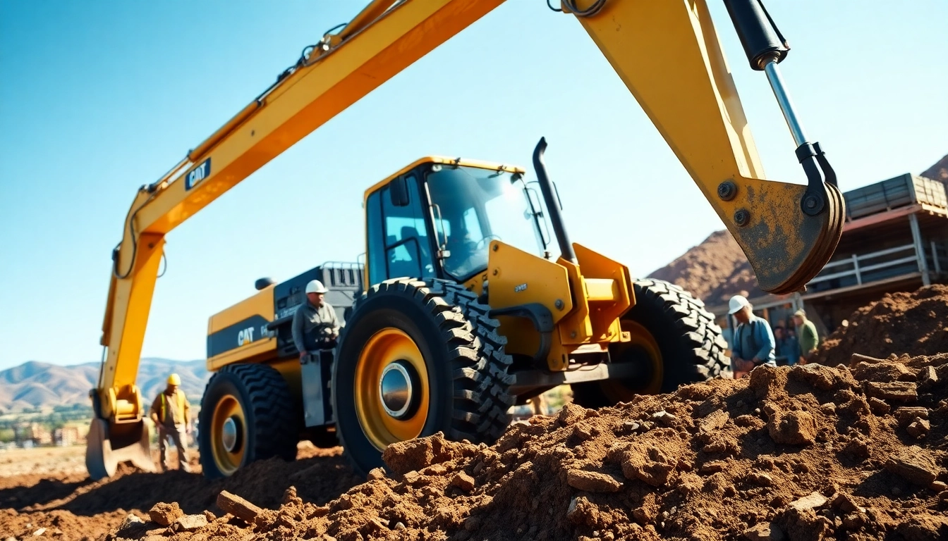 Gradal excavator operating powerfully at a construction site.