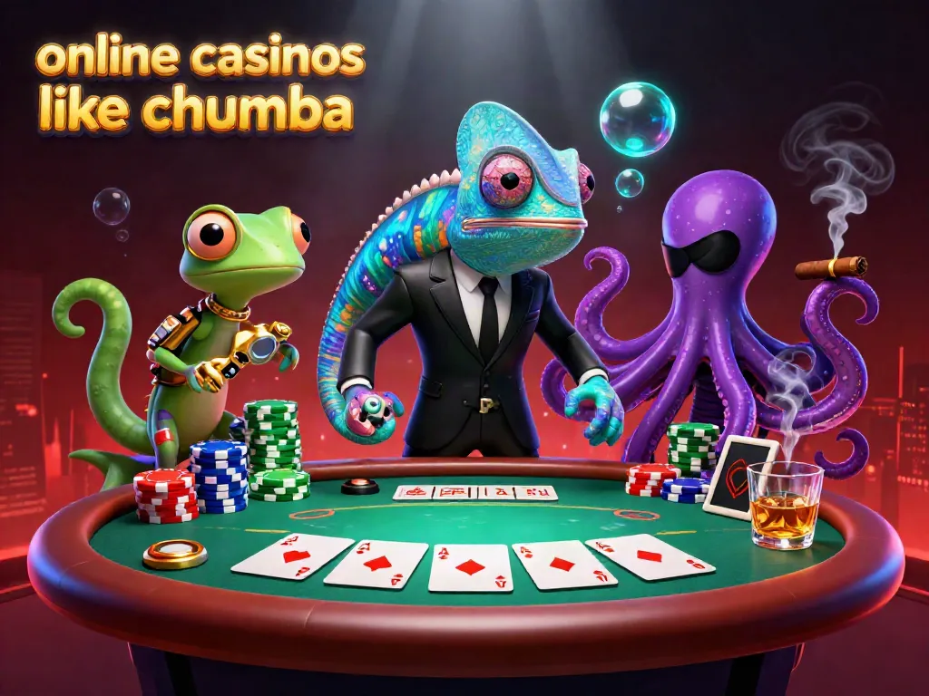 Engage in thrilling gameplay at online casinos like Chumba, featuring dynamic poker action with colorful characters.