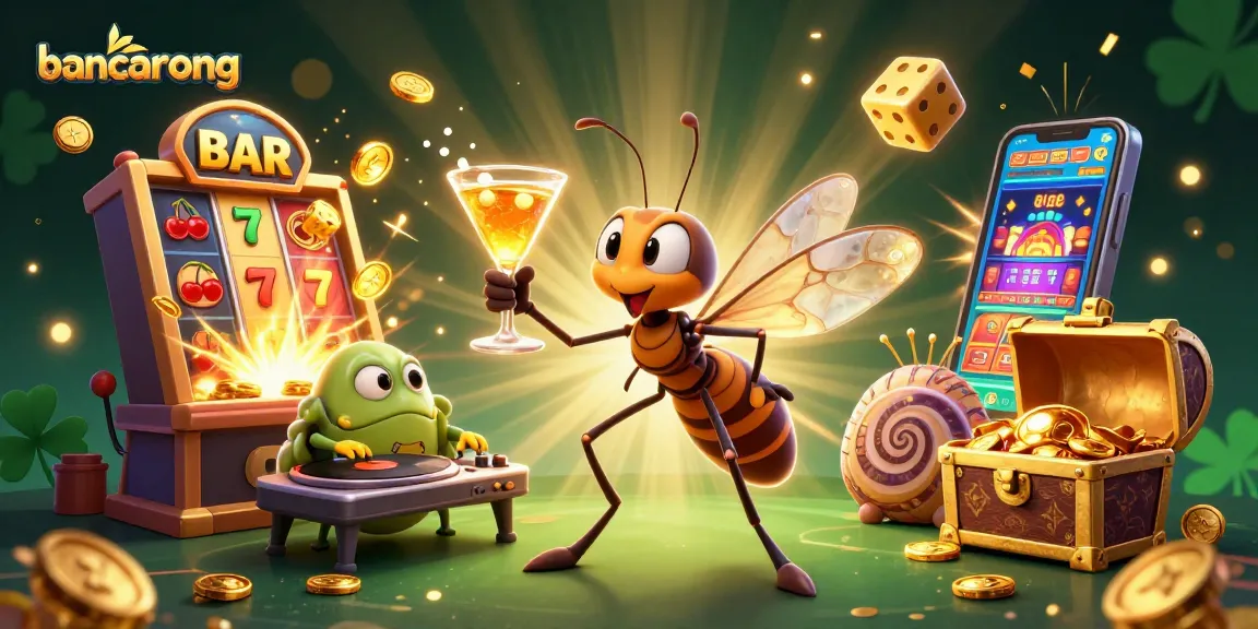 Spin to win with bancarong as a vibrant casino scene bursts with golden coins and dazzling effects.