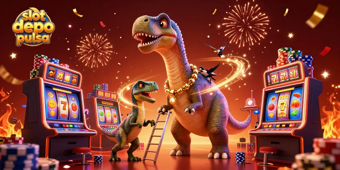 Win big with slot depo pulsa from a vibrant casino scene full of excitement and fun!