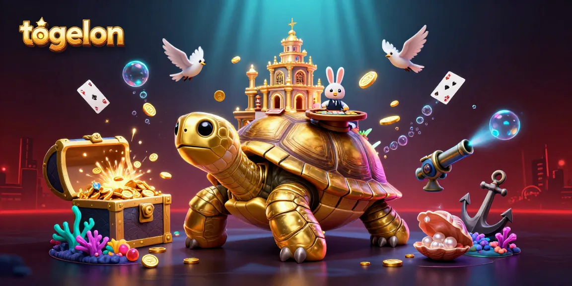 Players enjoy quick wins with togelon in vibrant 3D cartoon casino scene filled with excitement.