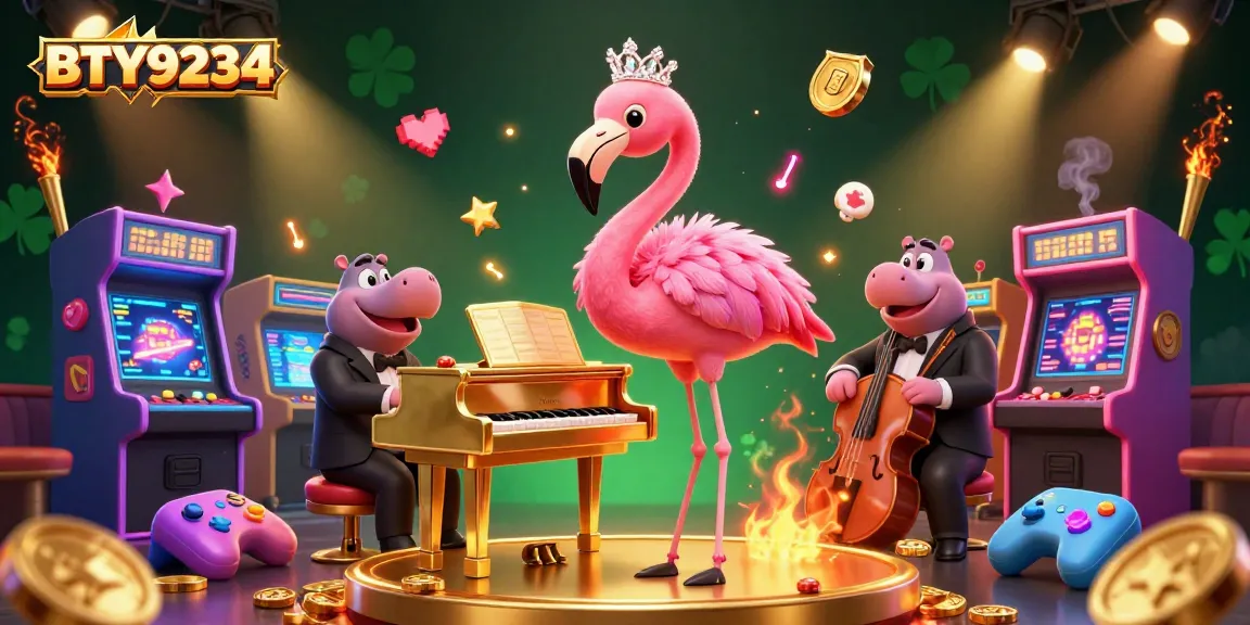 Experience excitement in BTY9234 with vibrant 3D casino illustrations showcasing fun gaming elements.