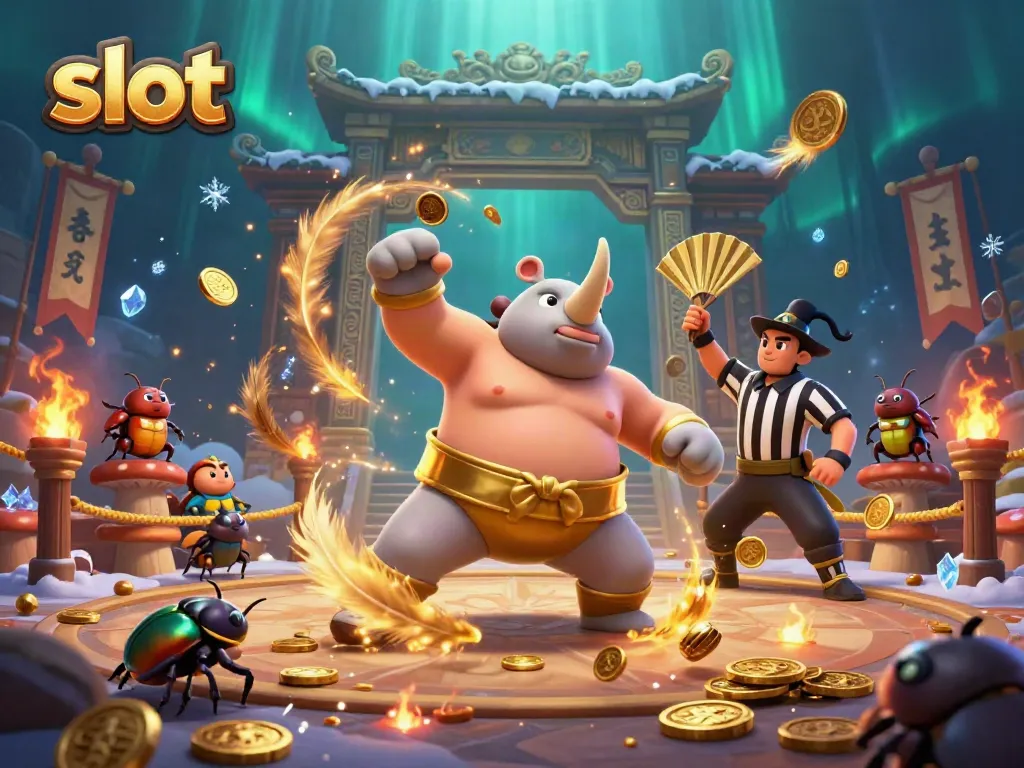 Slot kreatif ditampilkan dengan kejuaraan pelelawang jati dan koin emas yang terbang.