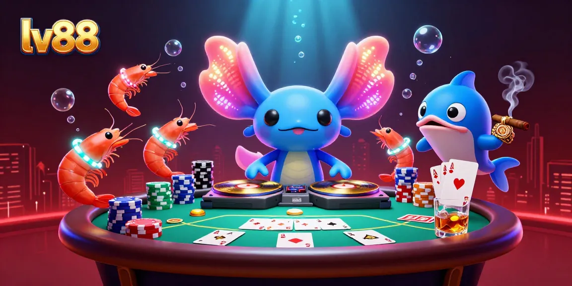 Experience thrilling gaming at lv88 with vibrant characters and action-packed casino elements.