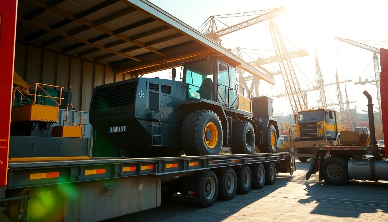 Transporting construction equipment effectively during equipment transportation process.