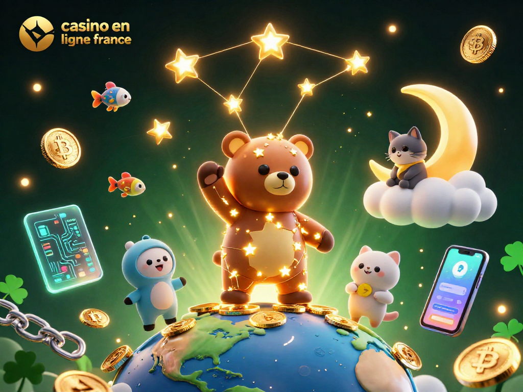 Découvrez l'univers captivant des casinos en ligne France avec une illustration vibrante.