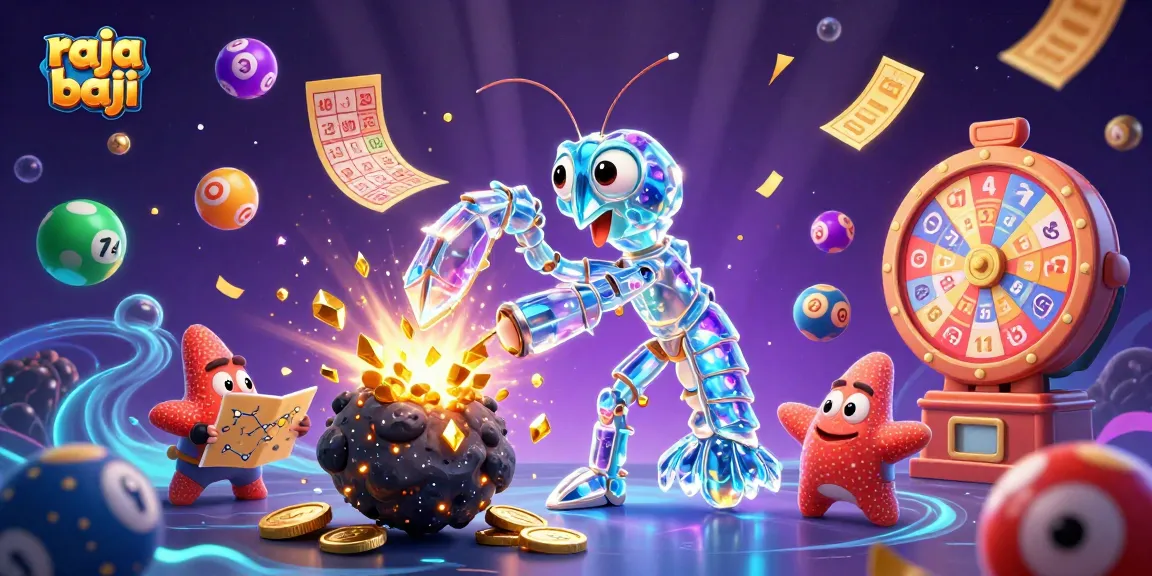 Engage in thrilling raja baji lottery action amidst colorful game elements and dynamic visual effects.