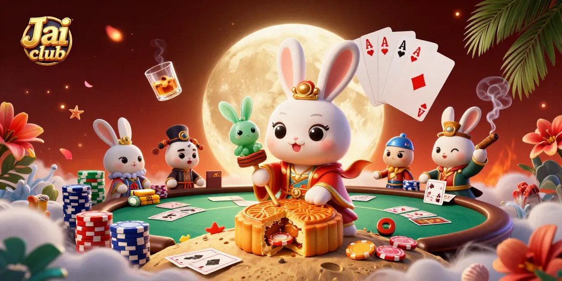 Experience thrilling gameplay at Jai club with dynamic poker action and festive elements.