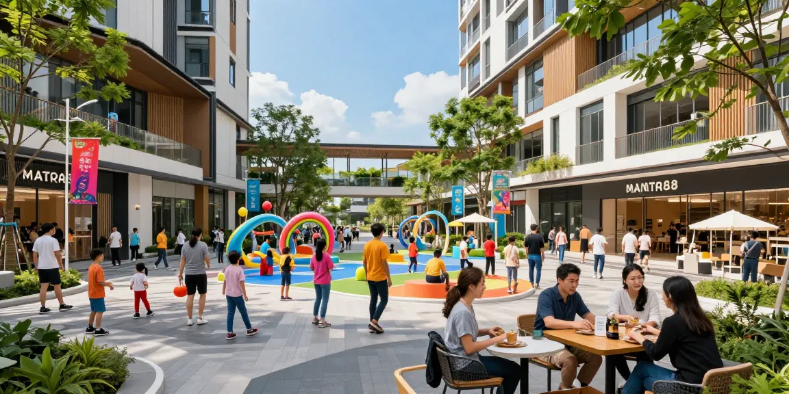 Exploring MANTRA88, a modern commercial hub that captivates visitors with lively activities and shopping experiences.