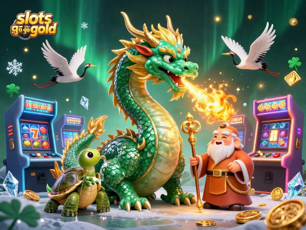 Engage with slots like go go gold in this vibrant casino-themed 3D illustration.
