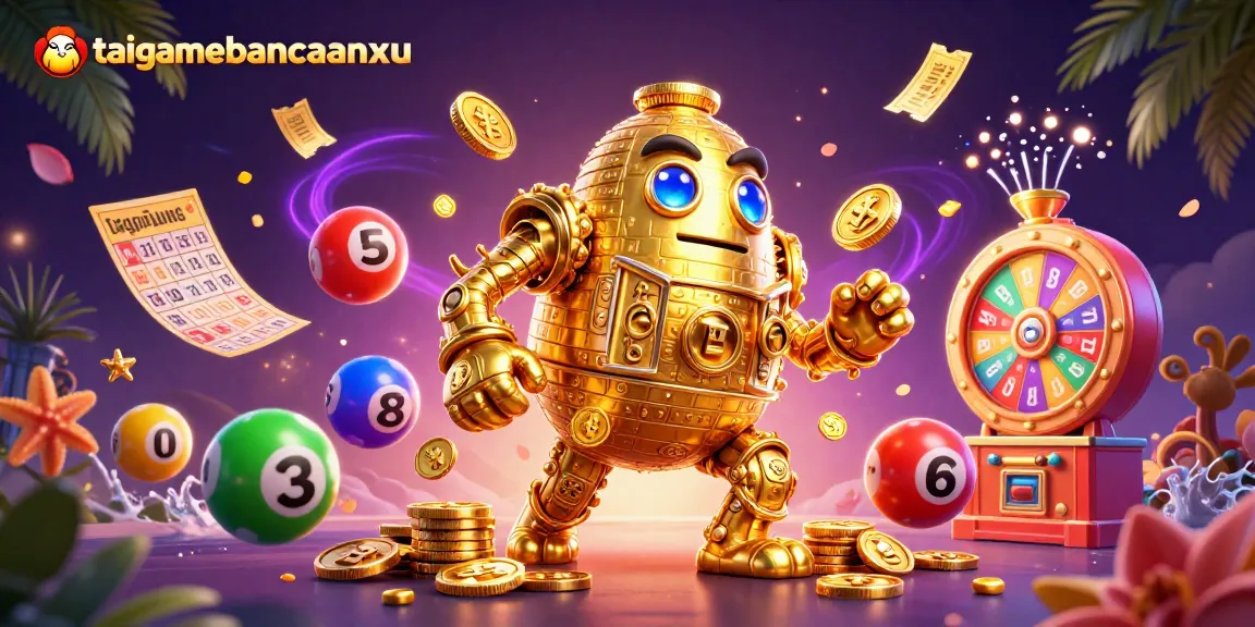Engage with taigamebancaanxu's exciting world of lottery balls and golden treasures.