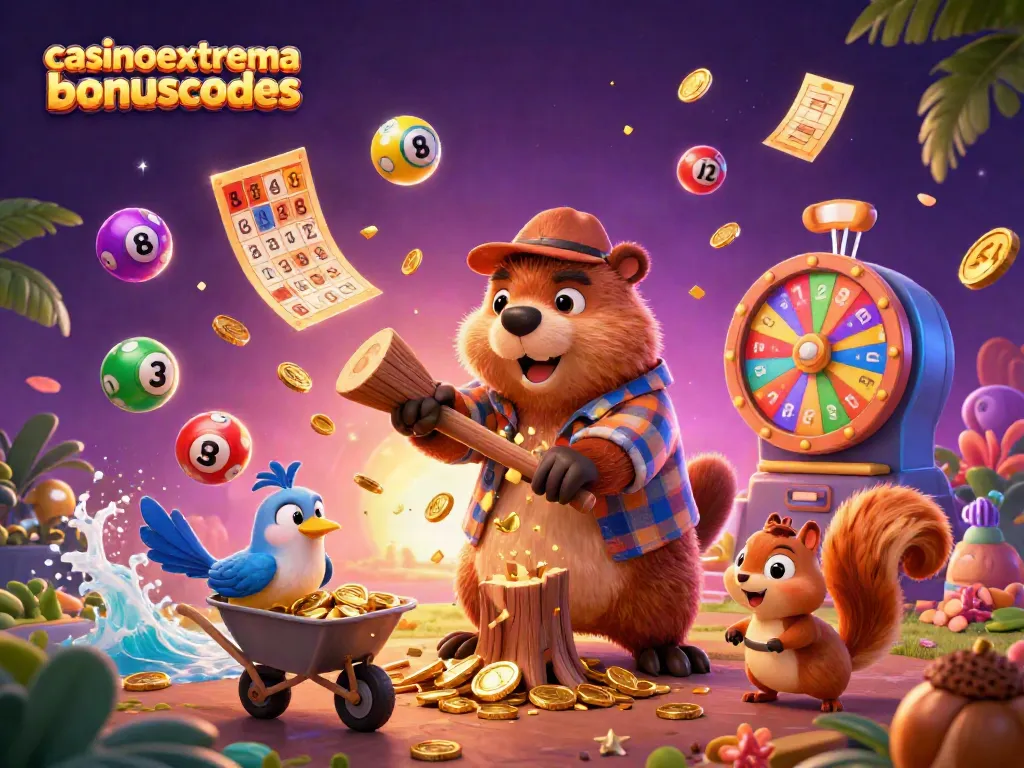 Engaging casinoextremebonuscodes illustration with animated characters in a dynamic gambling scene.